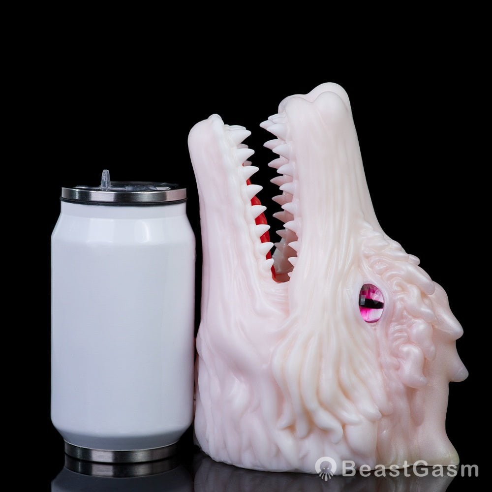 White Dragon Pocket Pussy – Fantasy Oral Silicone Toy 🐉 - BeastGasm