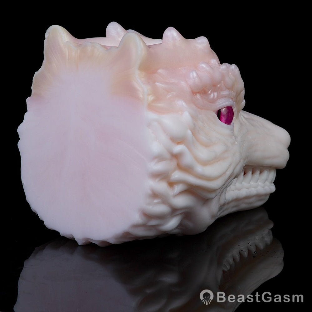 White Dragon Pocket Pussy – Fantasy Oral Silicone Toy 🐉 - BeastGasm