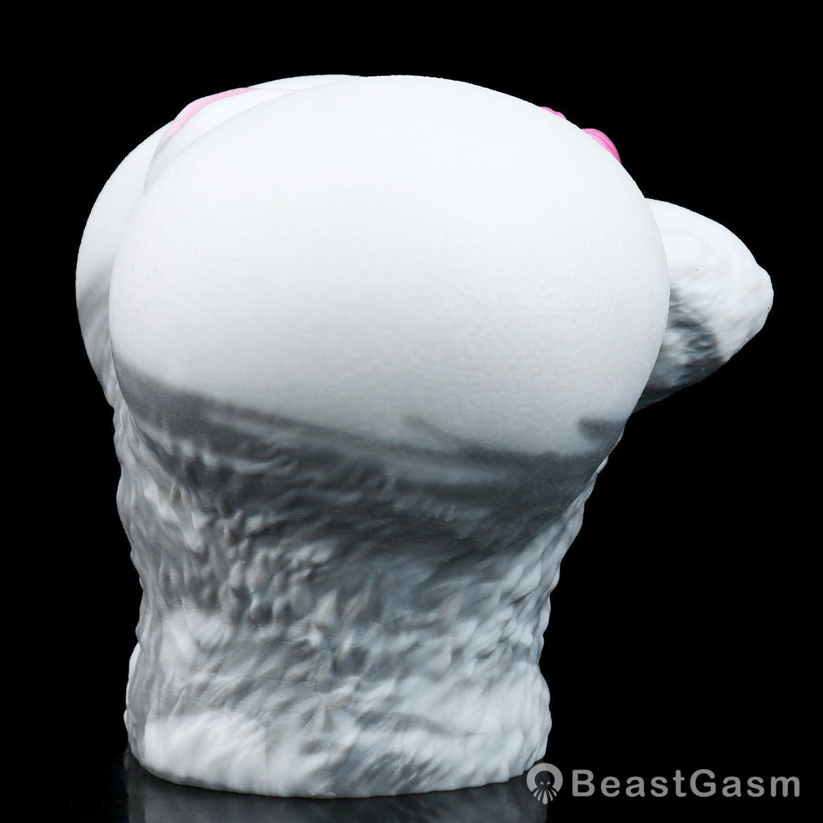 🐰 White Rabbit Fantasy Dual-Channel Silicone Pocket Pussy - BeastGasm