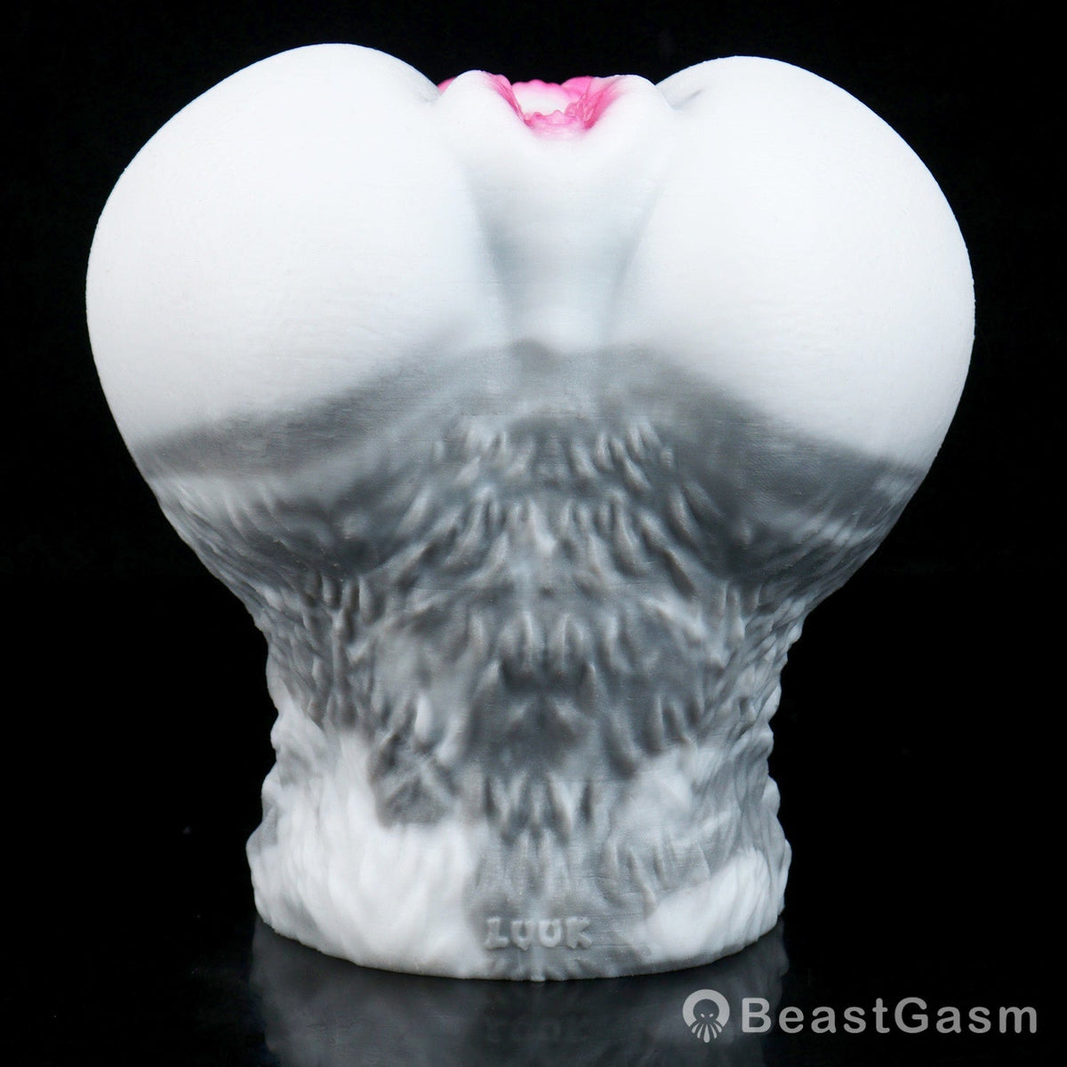 🐰 White Rabbit Fantasy Dual-Channel Silicone Pocket Pussy - BeastGasm