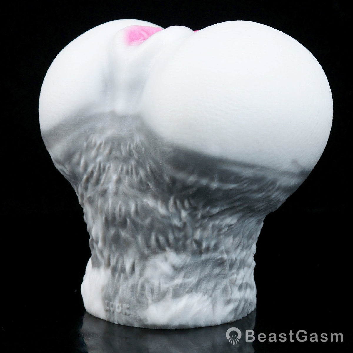 🐰 White Rabbit Fantasy Dual-Channel Silicone Pocket Pussy - BeastGasm