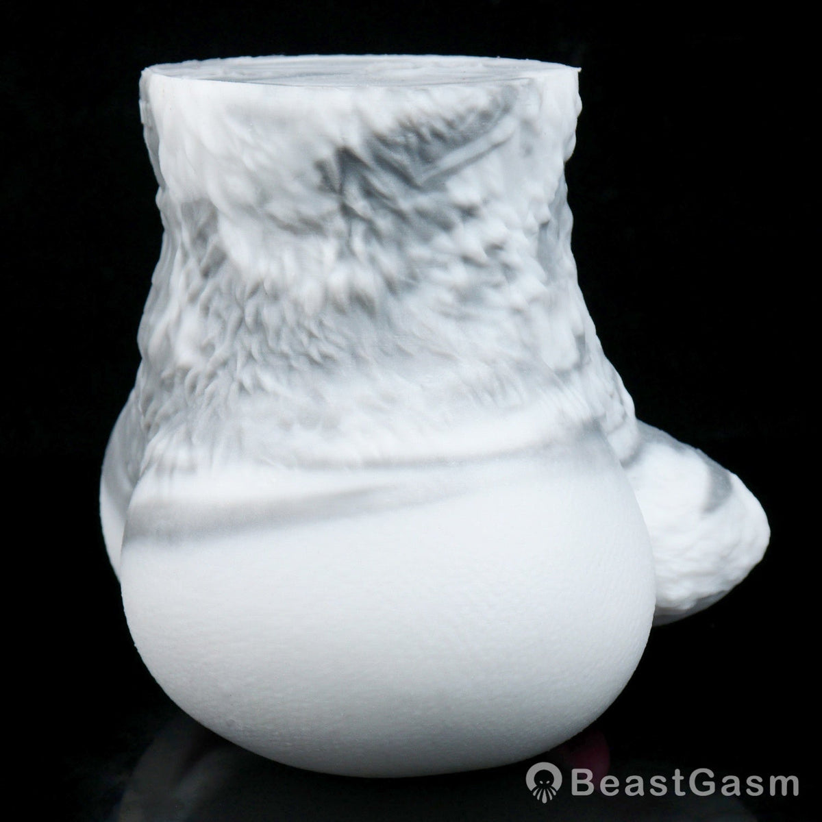 🐰 White Rabbit Fantasy Dual-Channel Silicone Pocket Pussy - BeastGasm