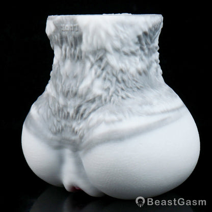 🐰 White Rabbit Fantasy Dual-Channel Silicone Pocket Pussy - BeastGasm