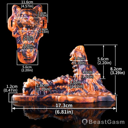 🐺 Wolf Kiss Hazel: Wearable Fantasy Beast Grinder - BeastGasm