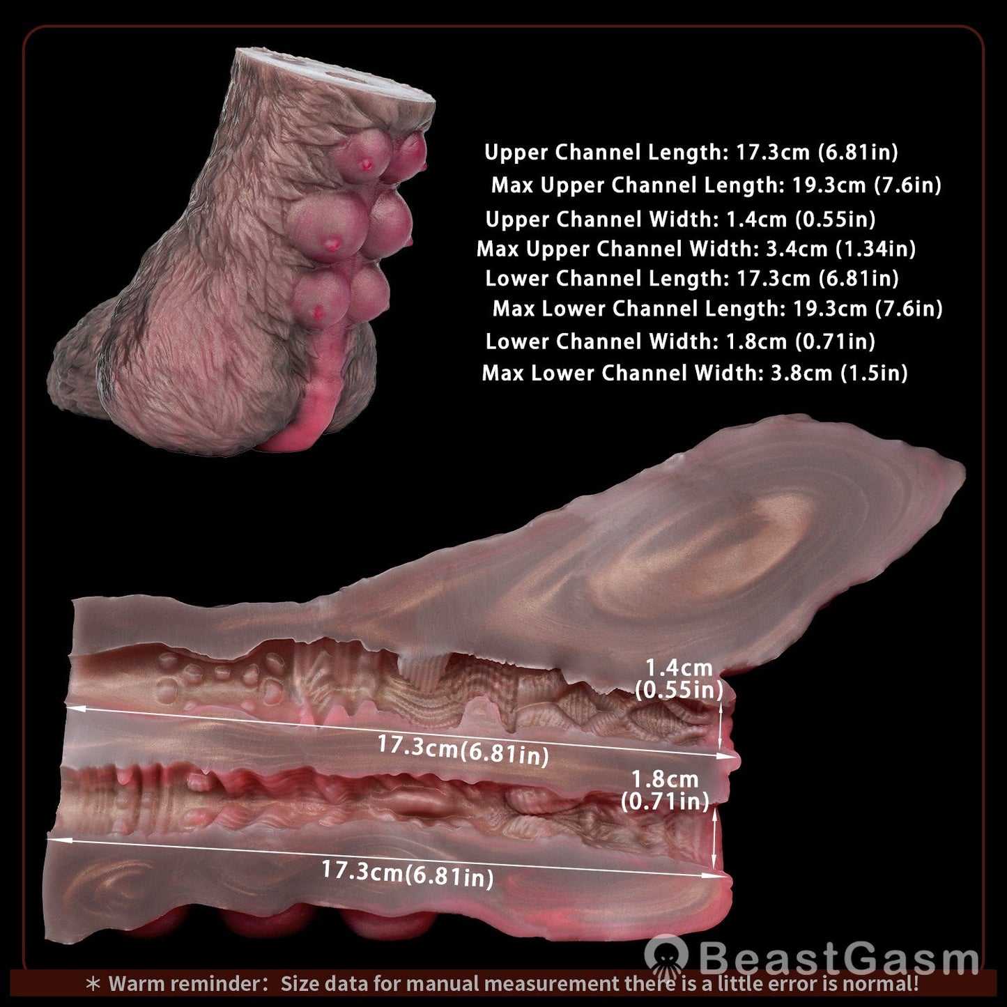 🐺 Wolf Pup Milo: Dual - Channel Fantasy Beast Stroker - BeastGasm