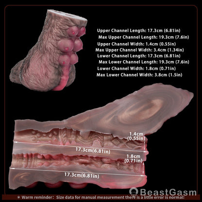 🐺 Wolf Pup Milo: Dual - Channel Fantasy Beast Stroker - BeastGasm
