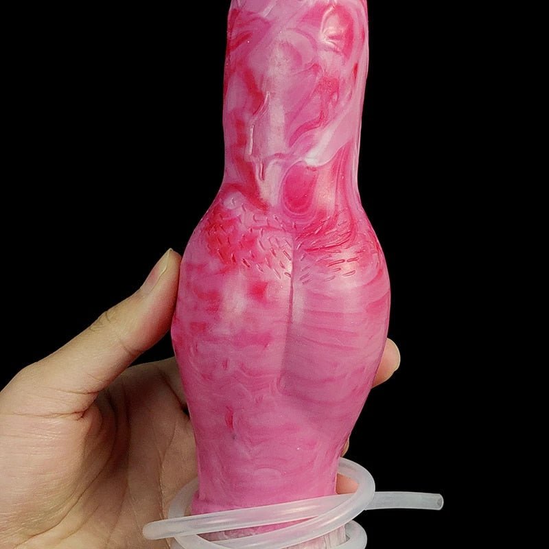 🐕 🐾 Xolotl - 10.8” Huge Knot Canine Dildo with Ejaculation & Suction - BeastGasm