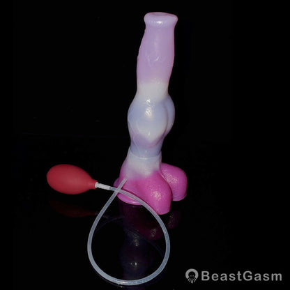 🐕 🐾 Xolotl - 10.8” Huge Knot Canine Dildo with Ejaculation & Suction - BeastGasm