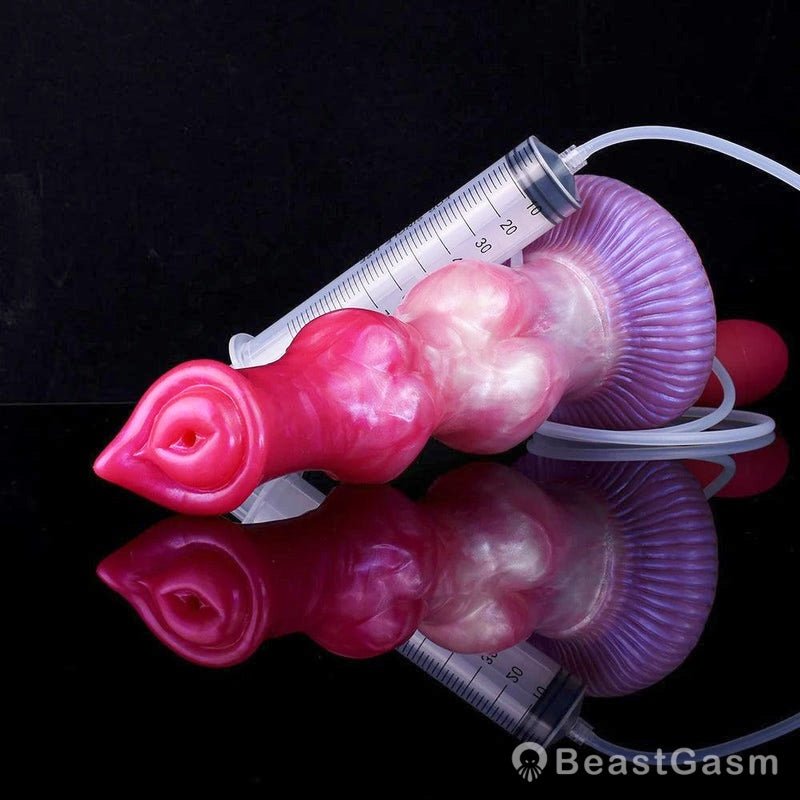 💦Yaksha 10.23” Double Knot Ejaculating Dog Dildo - BeastGasm