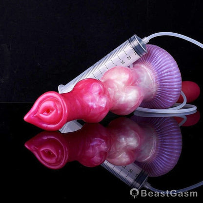 💦Yaksha 10.23” Double Knot Ejaculating Dog Dildo - BeastGasm