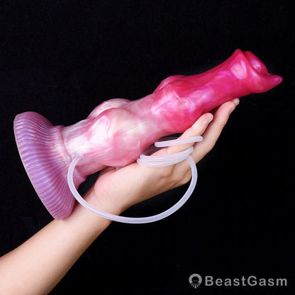 💦Yaksha 10.23” Double Knot Ejaculating Dog Dildo - BeastGasm