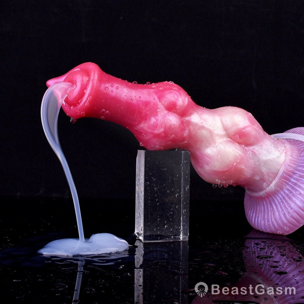 💦Yaksha 10.23” Double Knot Ejaculating Dog Dildo - BeastGasm