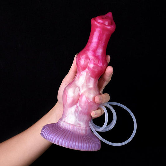 Yaksha 10.23” Double Knot Ejaculating Dog Dildo - BeastGasm