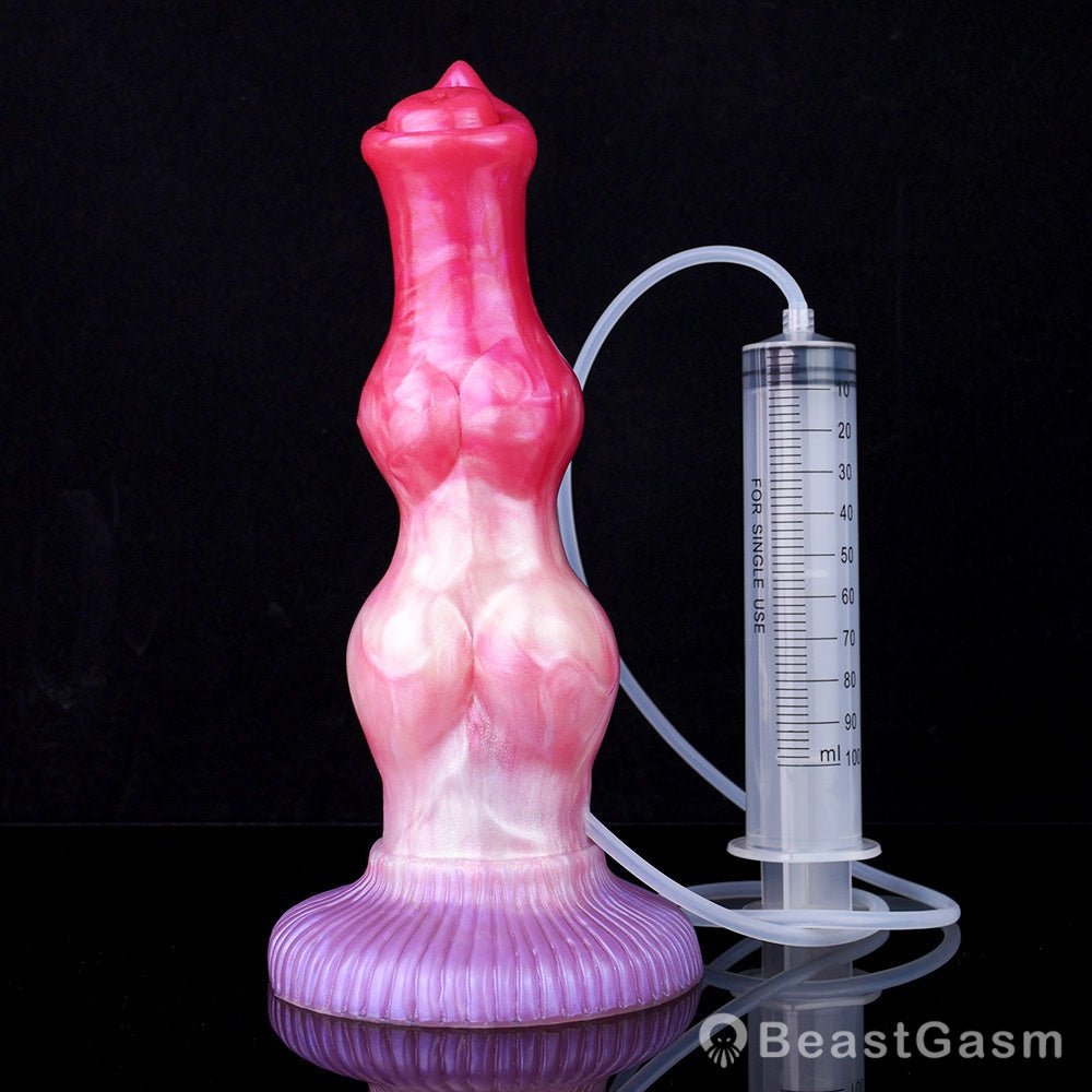 💦Yaksha 10.23” Double Knot Ejaculating Dog Dildo - BeastGasm