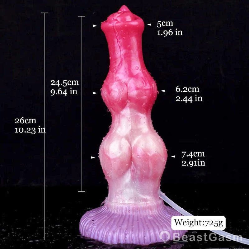 💦Yaksha 10.23” Double Knot Ejaculating Dog Dildo - BeastGasm