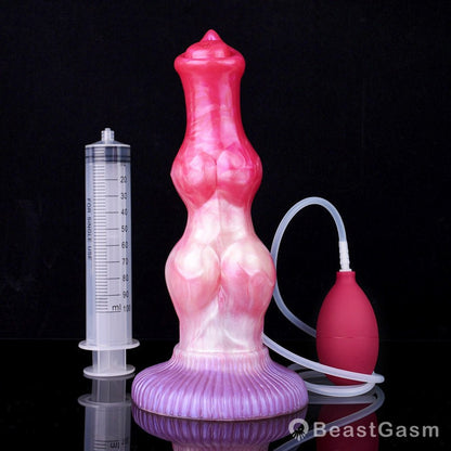 💦Yaksha 10.23” Double Knot Ejaculating Dog Dildo - BeastGasm