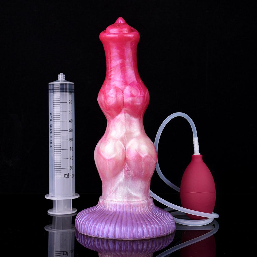 Yaksha 10.23” Double Knot Ejaculating Dog Dildo - BeastGasm