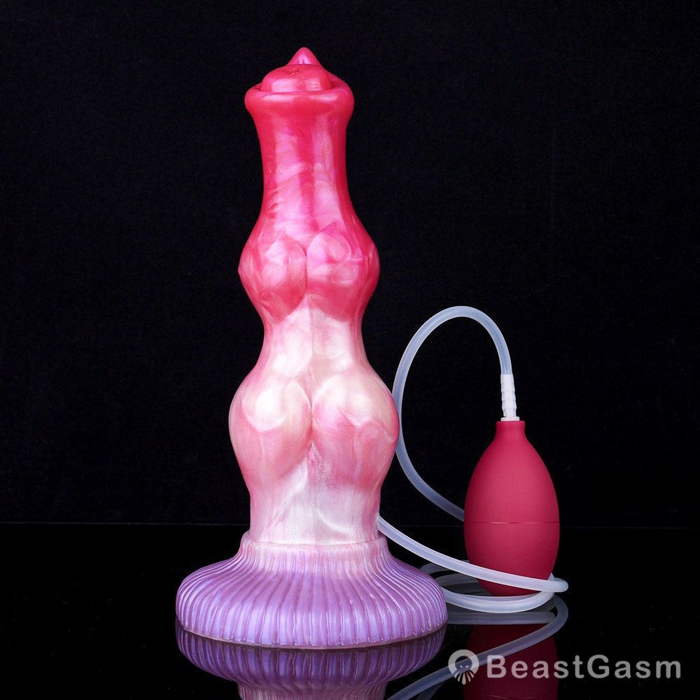 💦Yaksha 10.23” Double Knot Ejaculating Dog Dildo - BeastGasm