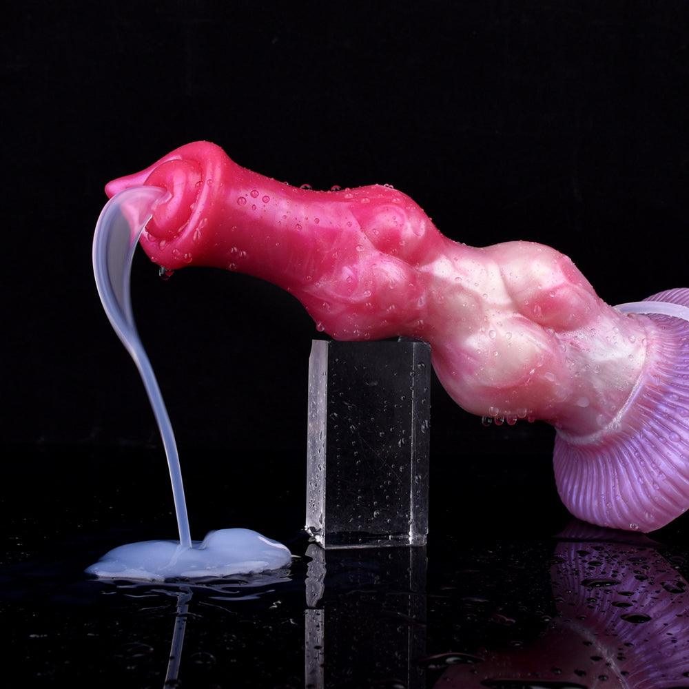 Yaksha 10.23” Double Knot Ejaculating Dog Dildo - BeastGasm