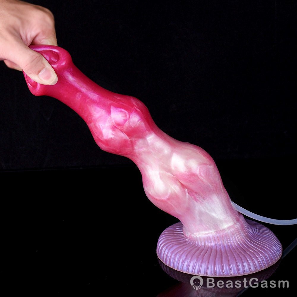 💦Yaksha 10.23” Double Knot Ejaculating Dog Dildo - BeastGasm