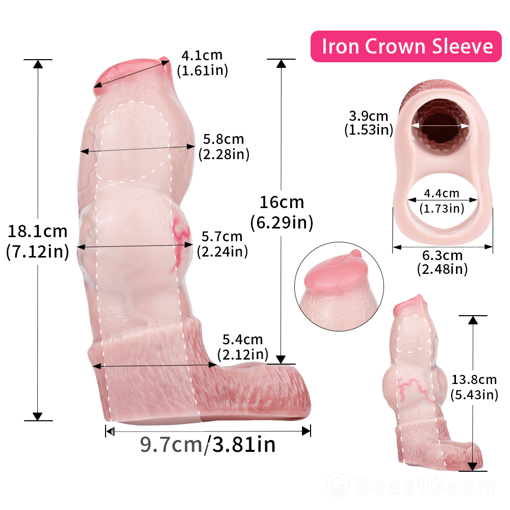 Yevich Warrior Heavy Cock Sleeve - Knotted Girth Enhancer ⚔️ - BeastGasm