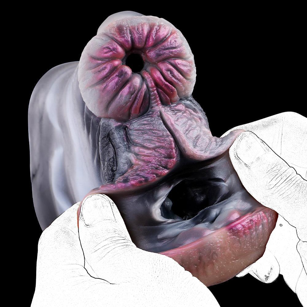 Zebra Fleshlight – Two - Hole Fantasy Stroker for Men - BeastGasm