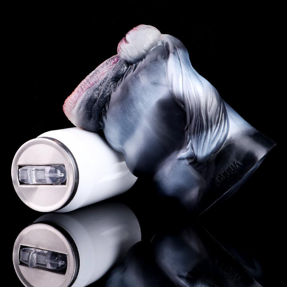 Zebra Fleshlight – Two - Hole Fantasy Stroker for Men - BeastGasm