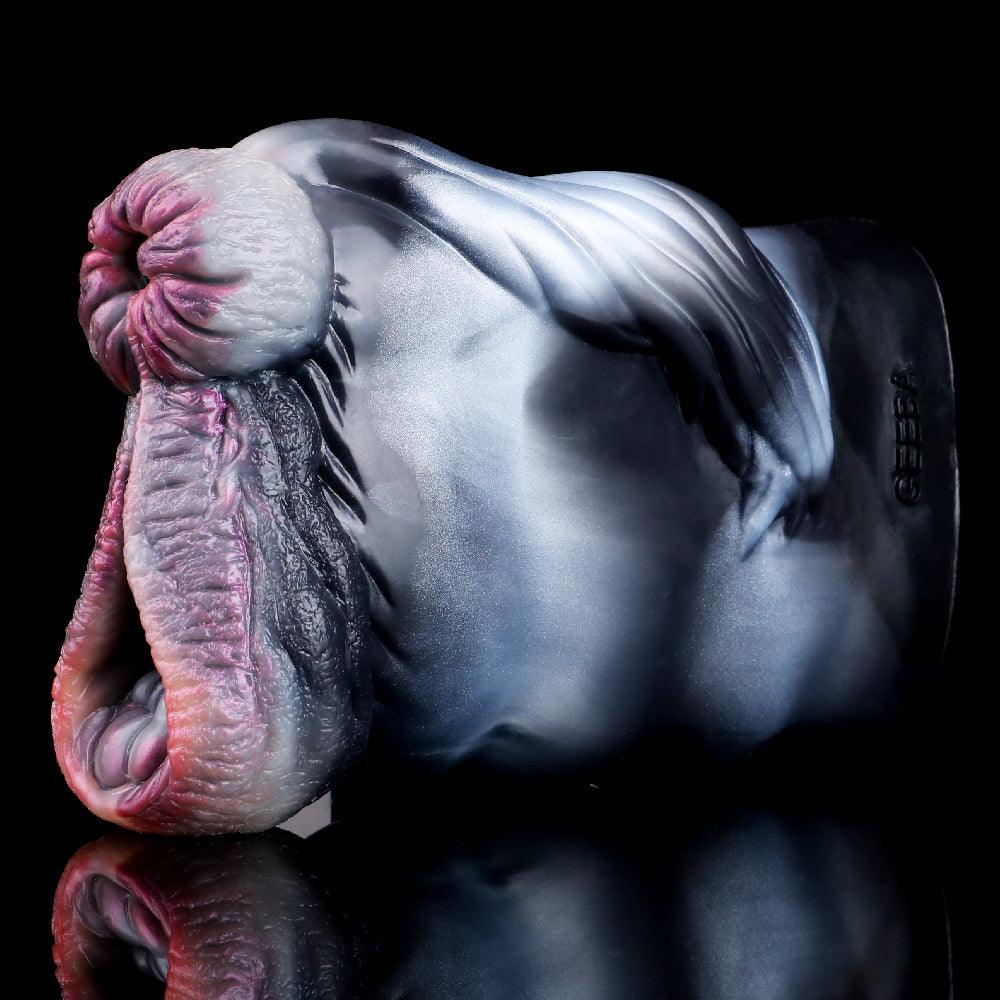 Zebra Fleshlight – Two - Hole Fantasy Stroker for Men - BeastGasm