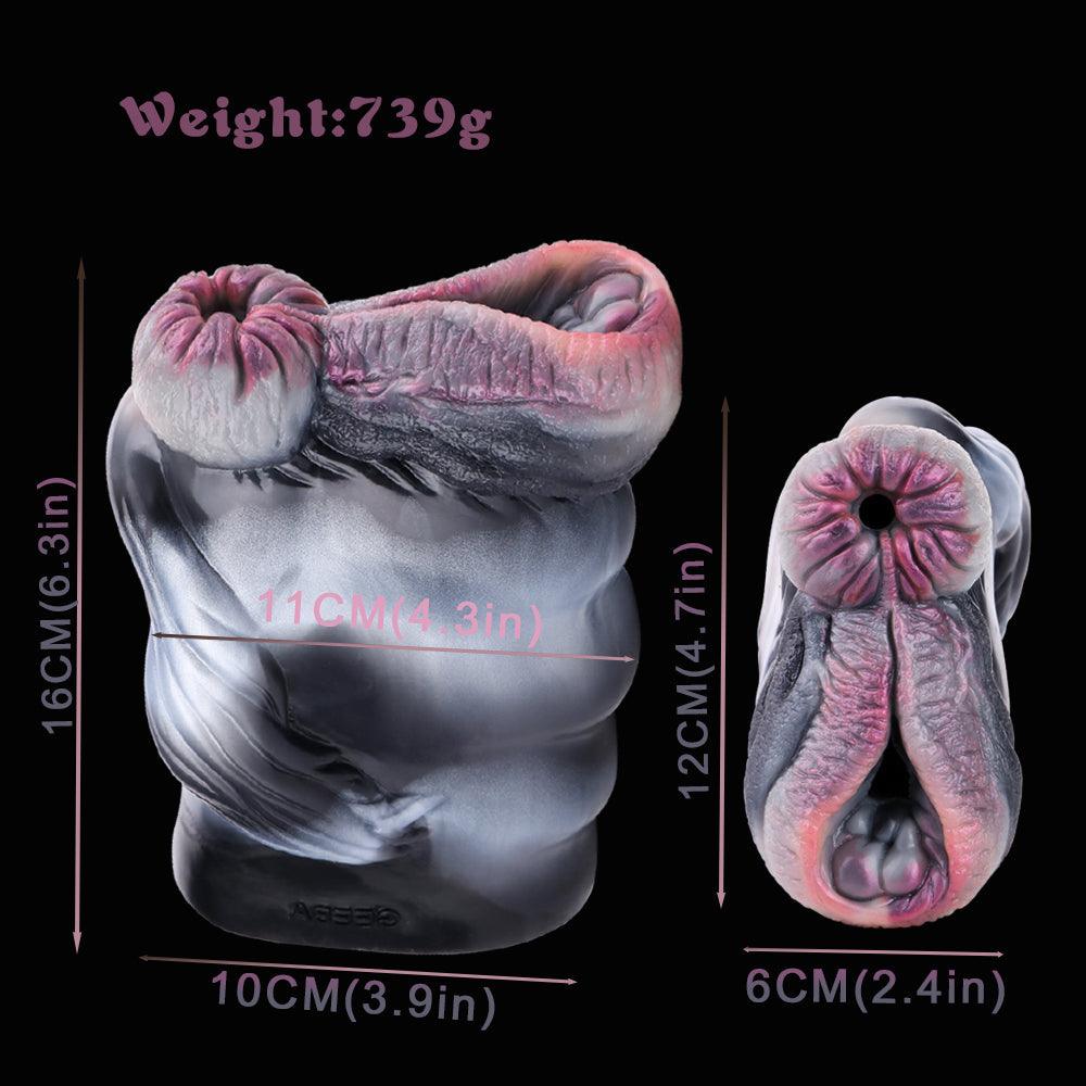 Zebra Fleshlight – Two - Hole Fantasy Stroker for Men - BeastGasm