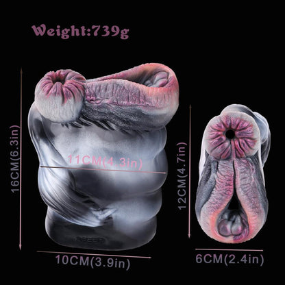 Zebra Fleshlight – Two - Hole Fantasy Stroker for Men - BeastGasm