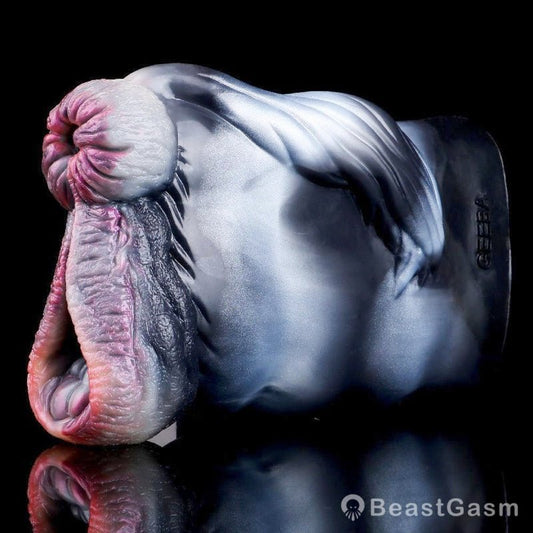 🦓 Zebra Fleshlight – Two - Hole Fantasy Stroker for Men - BeastGasm