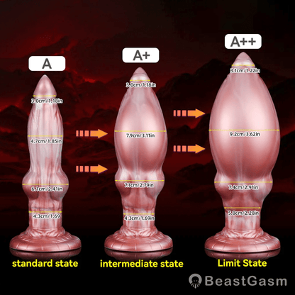 Zeus Inflatable Knot Dildo – Expandable G - Spot Control 🐾 - BeastGasm