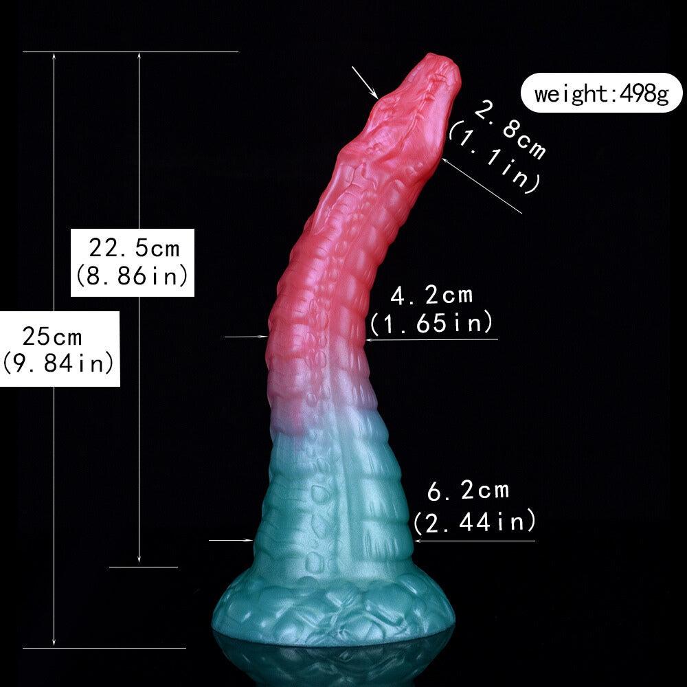 🐍 Zoe Dragon Dildo – Snake Fantasy Toy with Suction Cup - BeastGasm