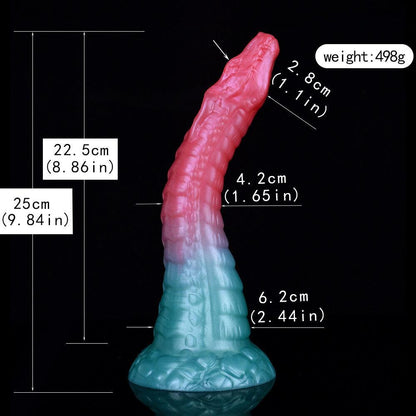 🐍 Zoe Dragon Dildo – Snake Fantasy Toy with Suction Cup - BeastGasm