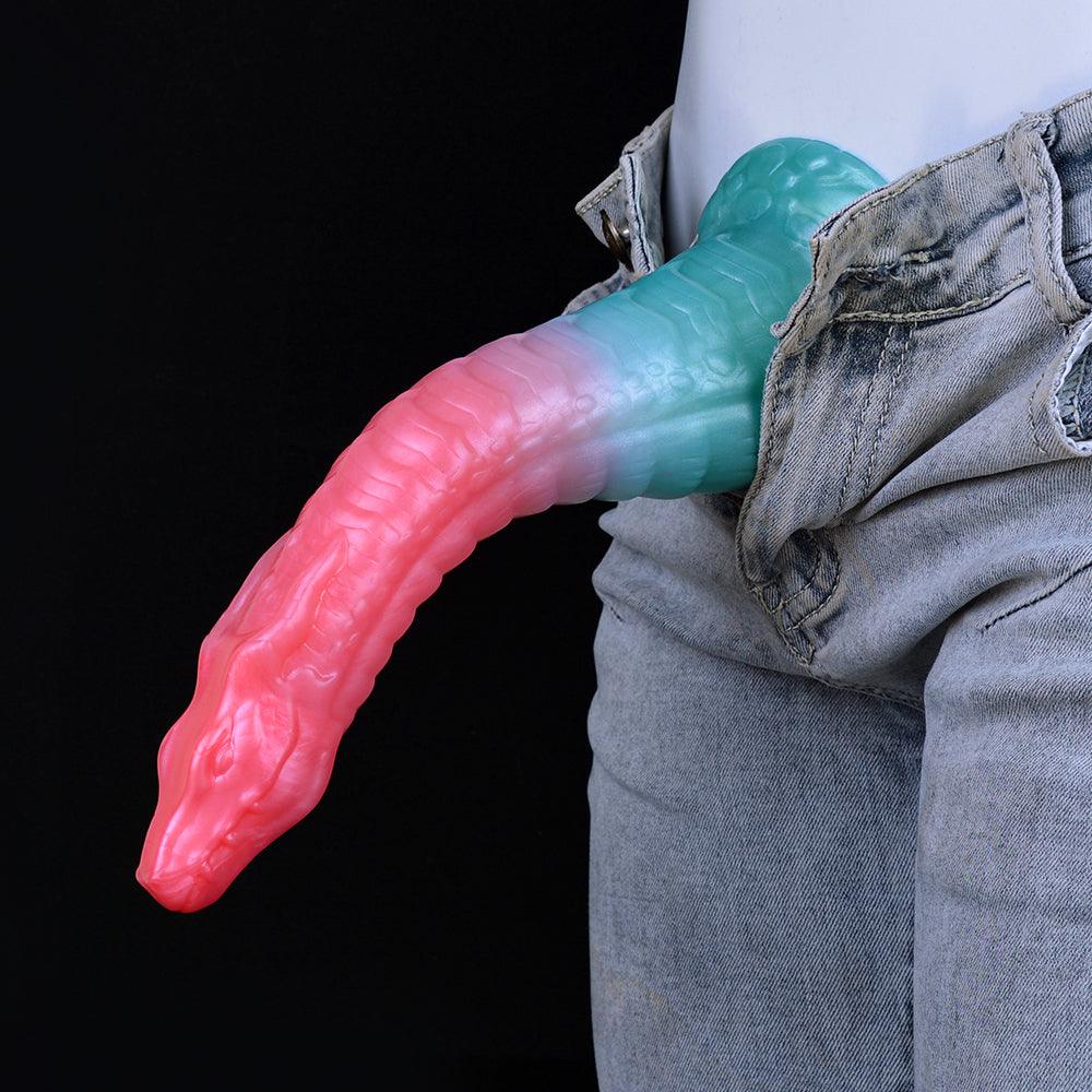 🐍 Zoe Dragon Dildo – Snake Fantasy Toy with Suction Cup - BeastGasm