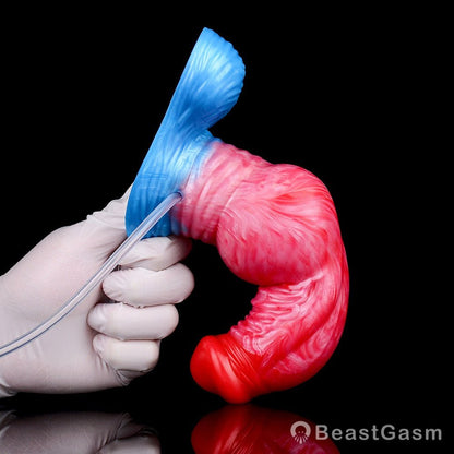 Zuul Ejaculating Inflatable Dildo – Stretch, Squirt, and Submit - BeastGasm