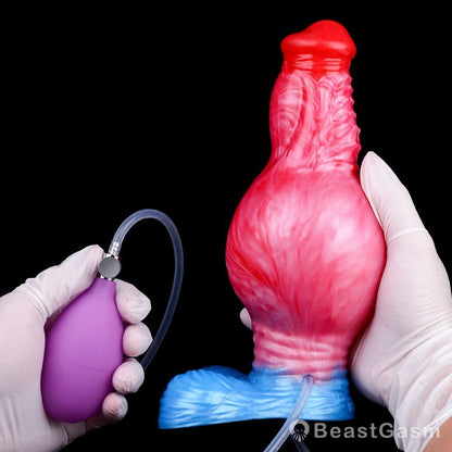 Zuul Ejaculating Inflatable Dildo – Stretch, Squirt, and Submit - BeastGasm