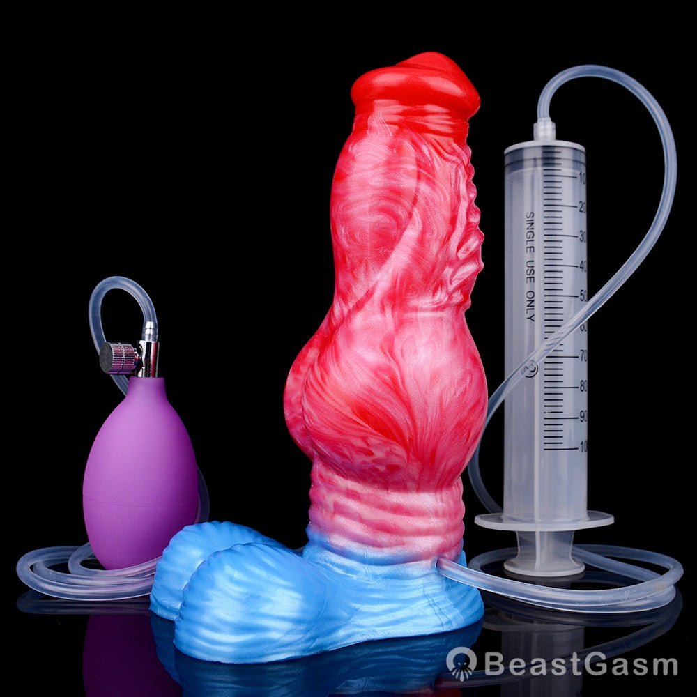 Zuul Ejaculating Inflatable Dildo – Stretch, Squirt, and Submit - BeastGasm